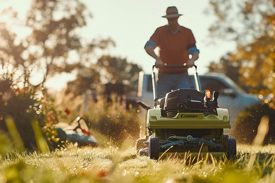 battery powered lawn mower